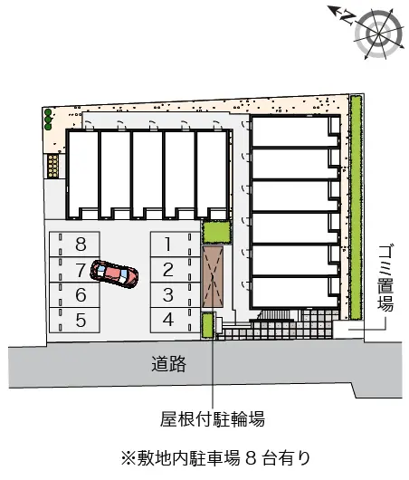 ★手数料０円★新座市野火止３丁目　月極駐車場（LP）